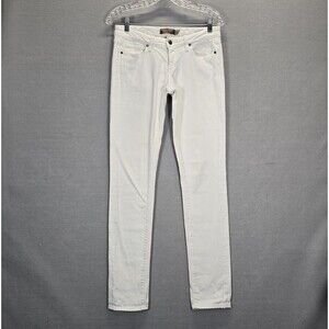 Paige Skyline White  Denim Womens Jeans Low Rise Size 26 ( 30 X 30 )